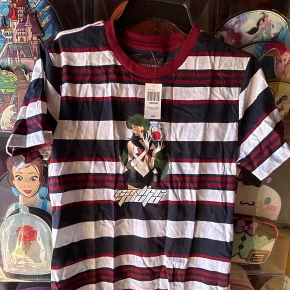 Sailor Pluto T Shirt Striped Portrait Sailor Moon Women - Picture 1 of 5
